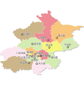 大興,懷柔,平谷,密雲,延慶16個市轄區(合計16個地市級行政區劃單位)