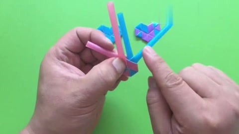 塑料管 心形钥匙扣,普通的吸管也能变成漂亮的小礼物