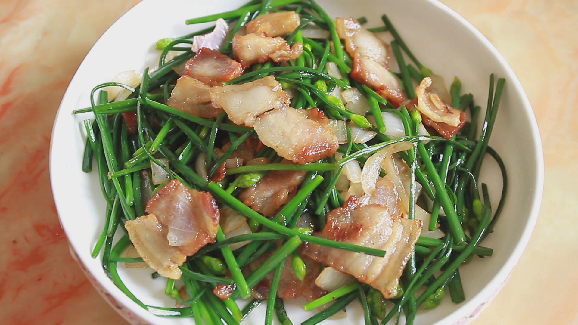 不要错过 清鲜的滋味 鲜嫩韭花炒肉丝