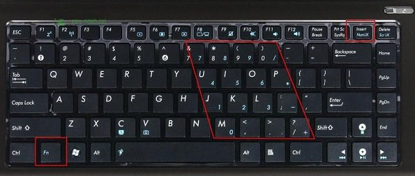 手提电脑一部分字母键变成了台式电脑键盘最右