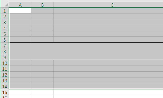 excel 表格中合併的單元格,分兩頁打印出來,邊框打印不完整