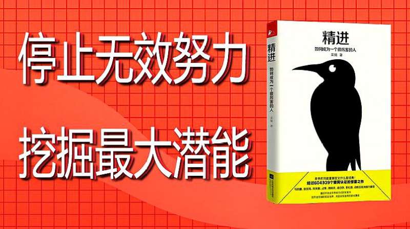 [图]《精进：如何成为一个很厉害的人》：停止无效努力，挖掘最大潜能