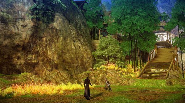 古剑奇谭二中桃源仙居有谢衣题字的石壁在哪儿