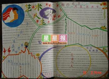 谁有艺体节手抄报,发给我几张,我急用,谢谢