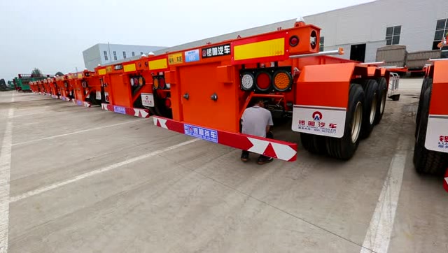 锣响 挂车 集装箱式骨架车 轻型 半挂车厂家 物流 运输帮手