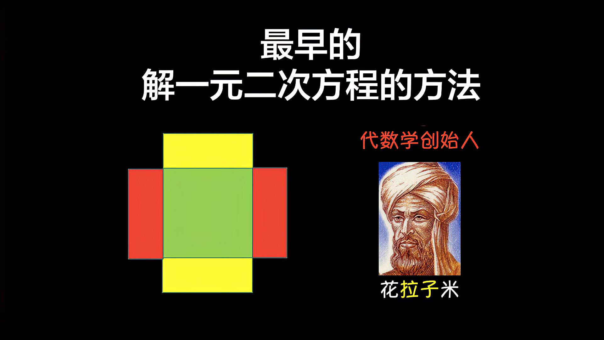 [图]《代数学》创始人如何用几何法解一元二次方法?