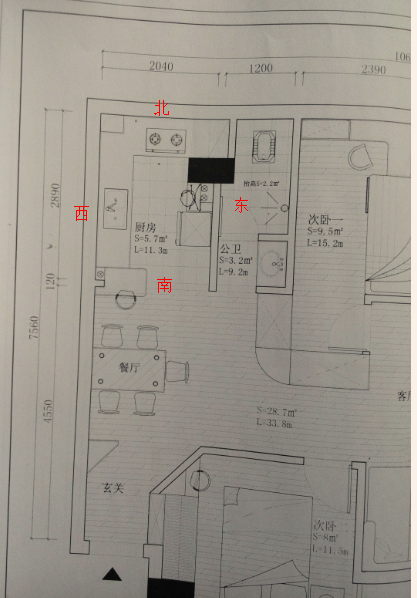 这样的格局算是开门见灶么?