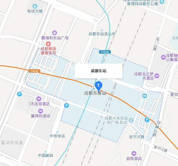 成都火车东站地图图片