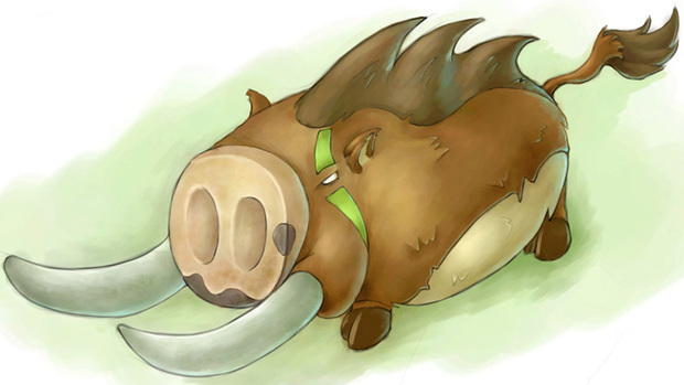 小箭猪"踢果子"的故事