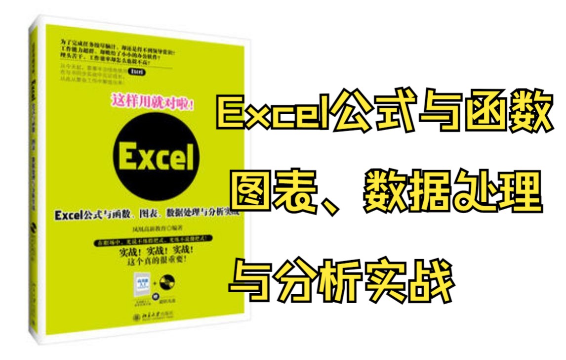 [图]Excel公式与函数、图表、数据处理与分析实战