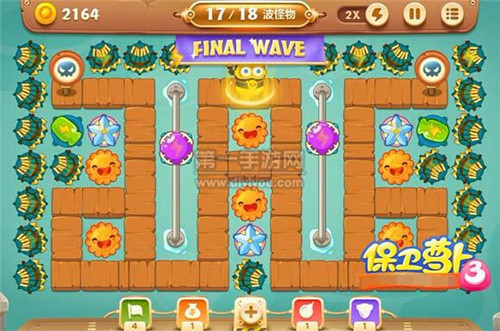 保卫萝卜3码头47关图文攻略 金萝卜通关布阵