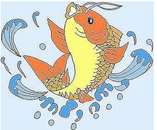 简笔画鱼涂什么颜色好看图片