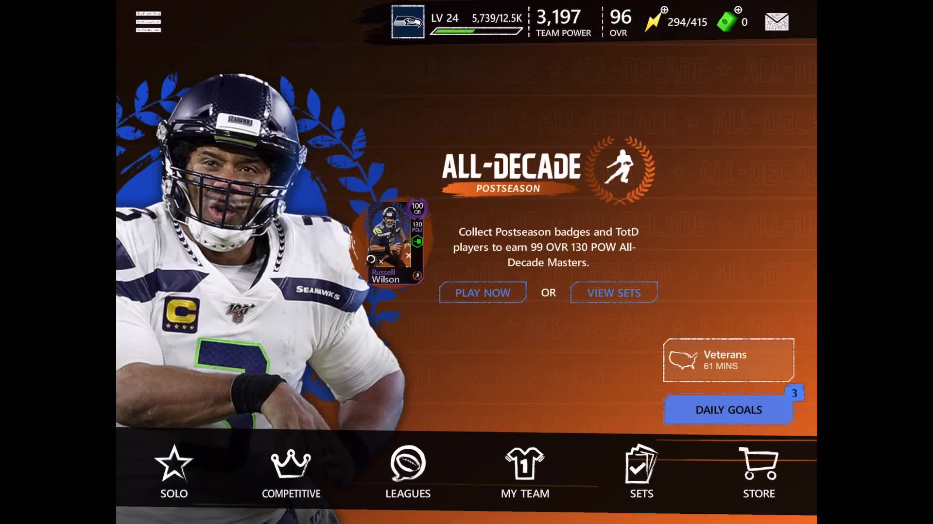 [图]Madden Mobile20 麦登橄榄球手游版 常规赛季【hard模式】超级碗