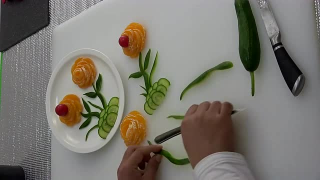 果盘黄瓜的切法大全图图片