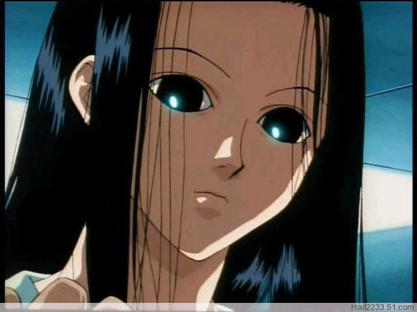 我的眼神很空洞像地狱少女里的阎魔爱似的