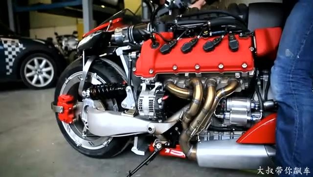 这台v8发动机的玛莎拉蒂摩托车,这声音太销魂了!