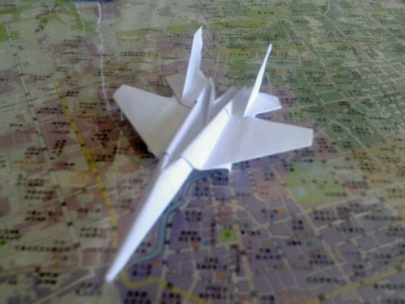 纸飞机的折法苏27!