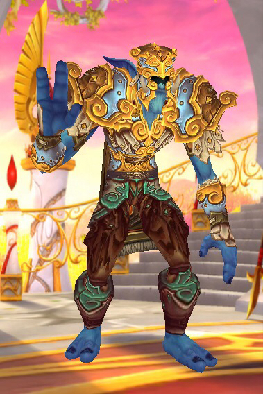 魔兽世界猎人有啥金色装备护腿和护脚可以幻化的跟这个相配