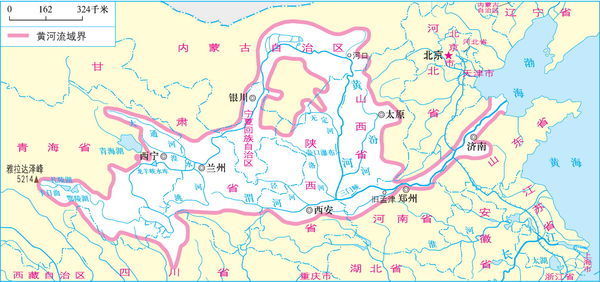 黄河的长度是多少千米图片