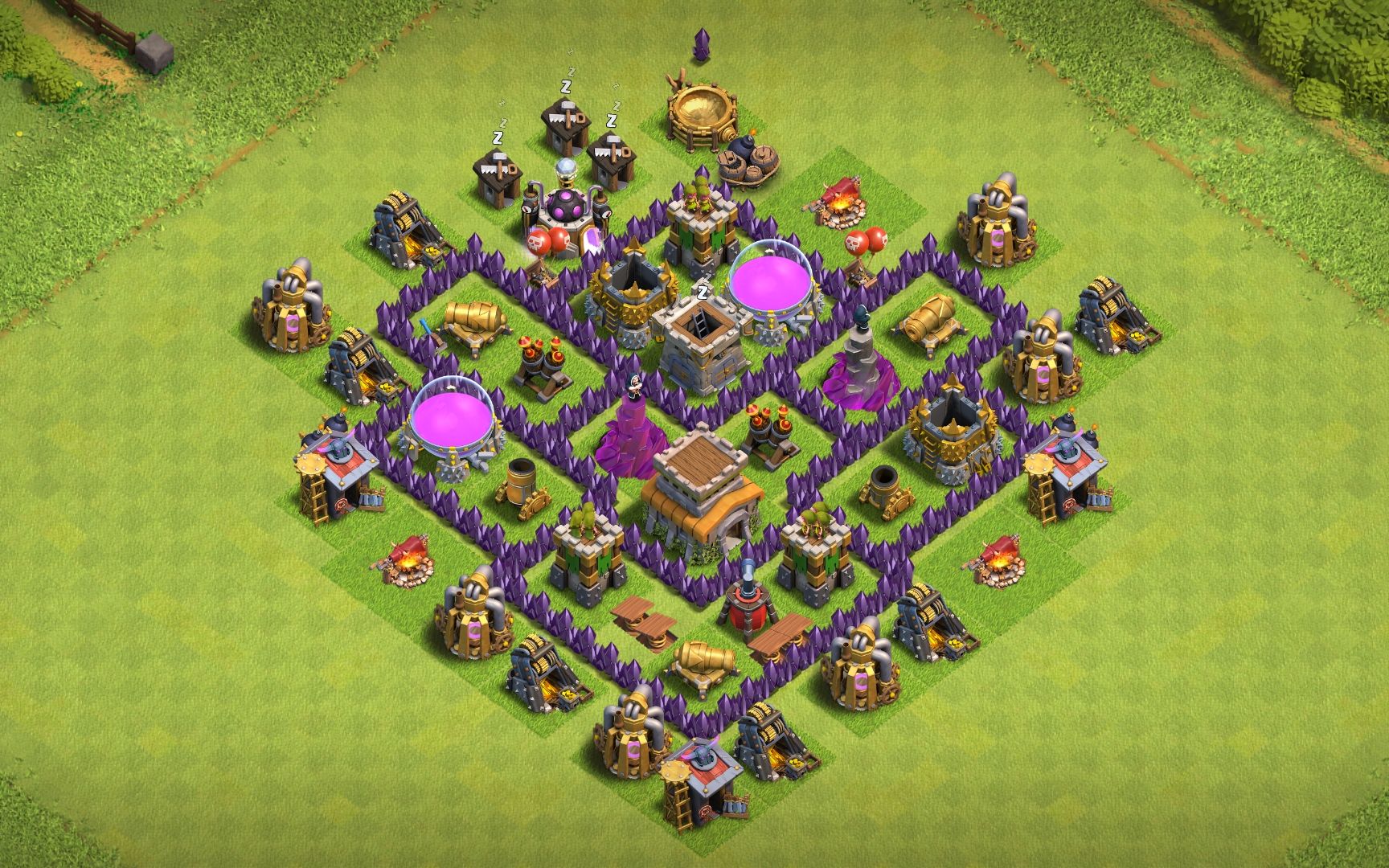 【 b>部落冲突 /b>】阵型 b>讲解 /b>与推荐02,两个六本对称阵,强迫症