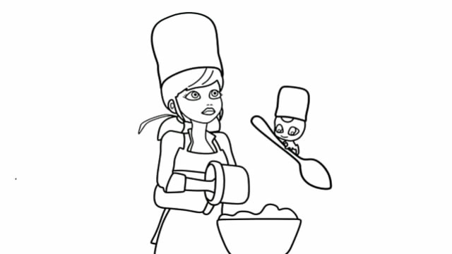 儿童简笔画:瓢虫姑娘做饺子吃