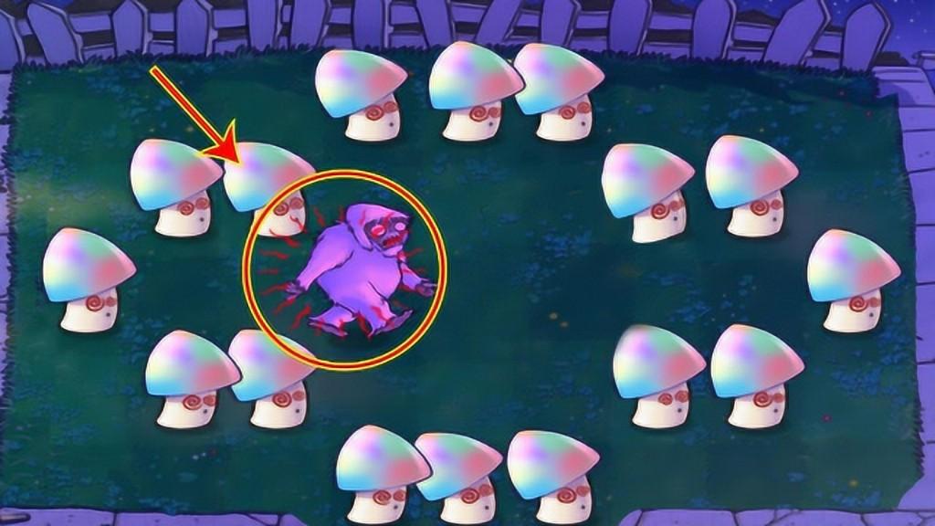 当雪人僵尸看见如此多的魅惑菇,雪人:我在哪?我要回家