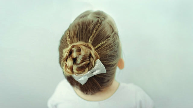 小女孩跳舞发型扎法 儿童盘发发型扎法视频