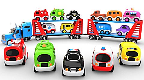 儿童学英语 汽车运输车玩具 街车辆 儿童惊喜教育视频 【 俊和他的