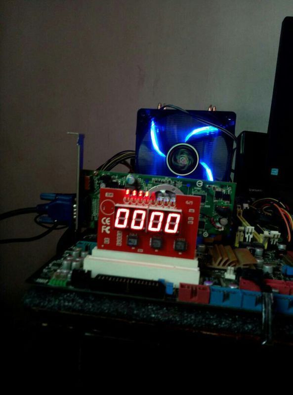 电脑点不亮了诊断卡显示0000不跳动。买回来