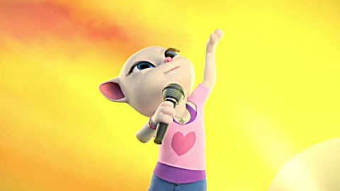  b>宝宝动画 /b>:安吉拉唱歌可好听啦,小朋友们快来听一听呀!