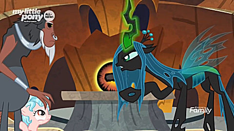 小马宝莉第九季虫茧女王提雷克黑晶王聚在了一起