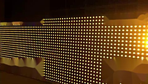 200台6x6创新 led黄金矩阵灯展厅视频效果视频