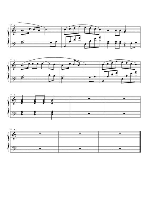 青春舞曲 钢琴伴奏谱