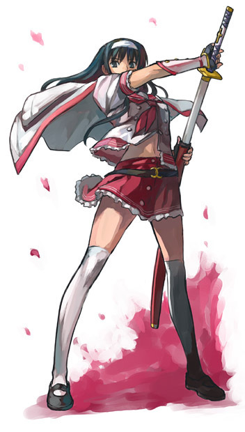 求几张动漫人物收刀入鞘的图片,有刀剑的也不错