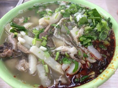 羊杂碎的面肺是怎么做的