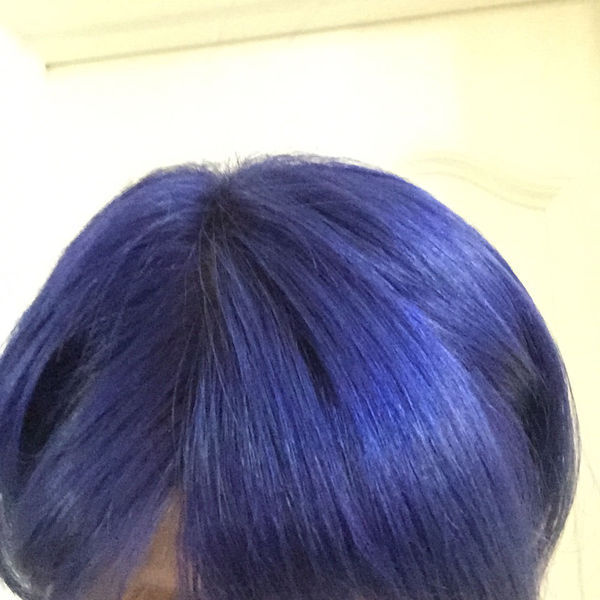 蓝色头发改色图片