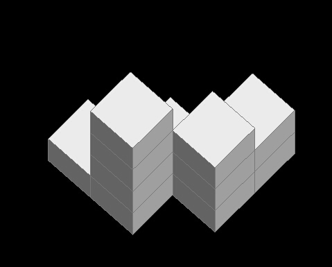 这是一个小立方块几何体的俯视图正方形中的数