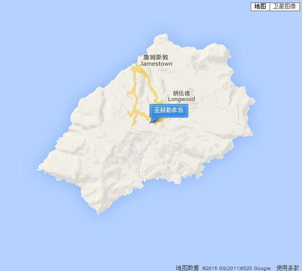 拿破仑最后流放的那个岛的地图位置,有图更好
