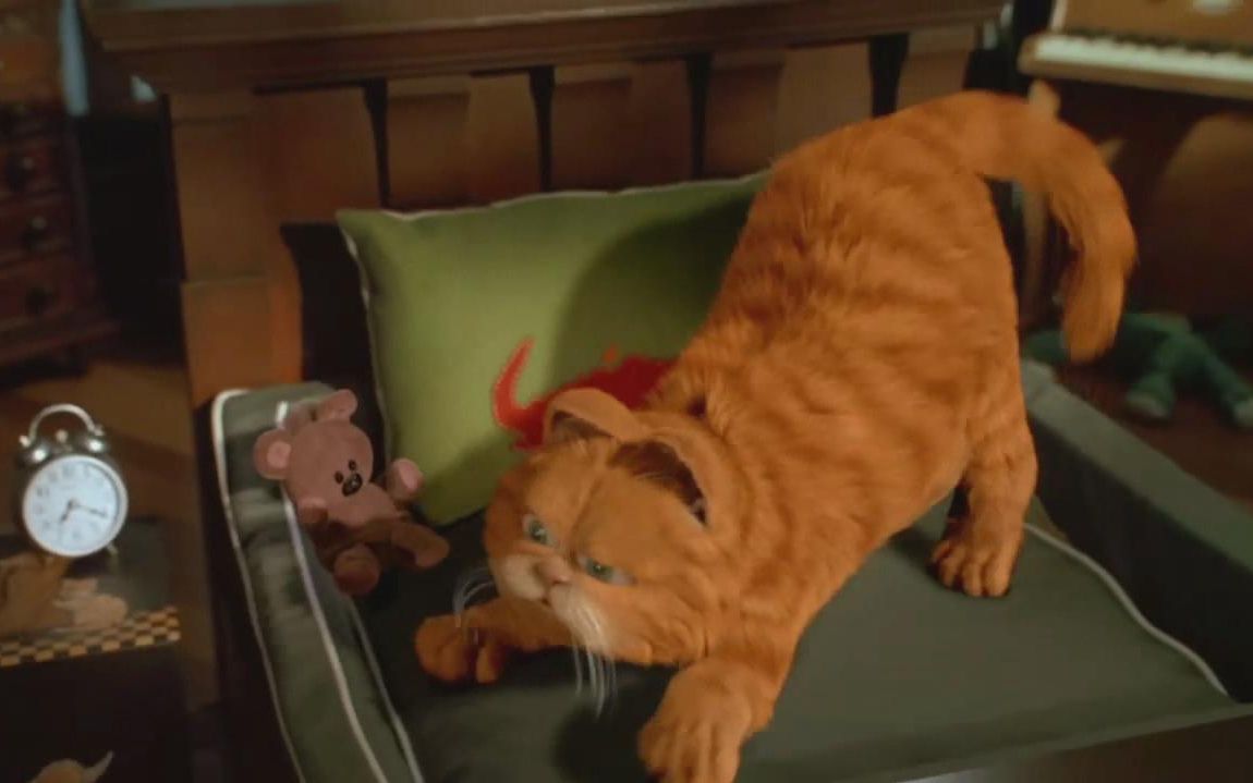  b>动画 /b>电影加菲猫  b>英语 /b>配音视频素材 配音比赛消音素材 b