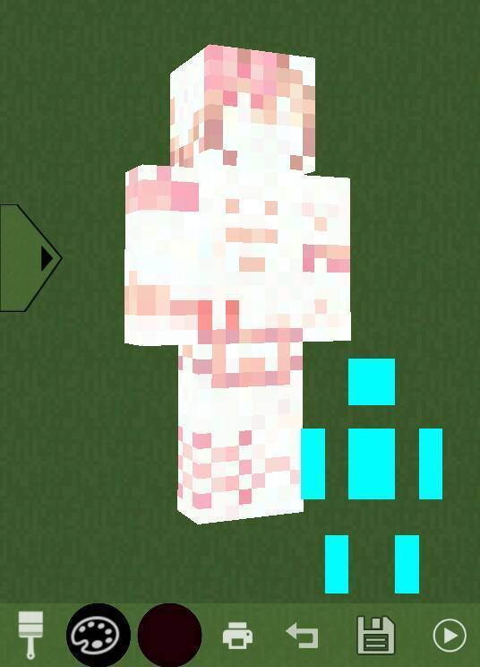 我的世界pe国服自定义皮肤为什么老变白色!怎么刅!