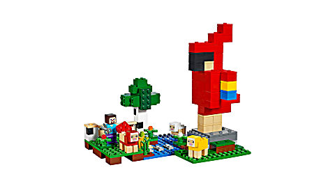 lego乐高积木玩具我的世界系列21153彩色羊毛农场套装速组速拼