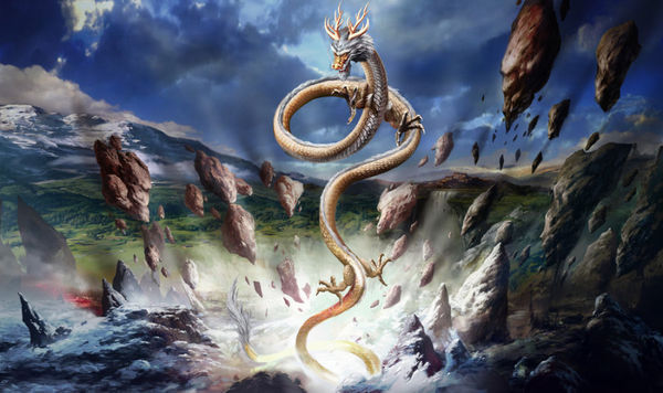 腾云驾雾神话色彩动物