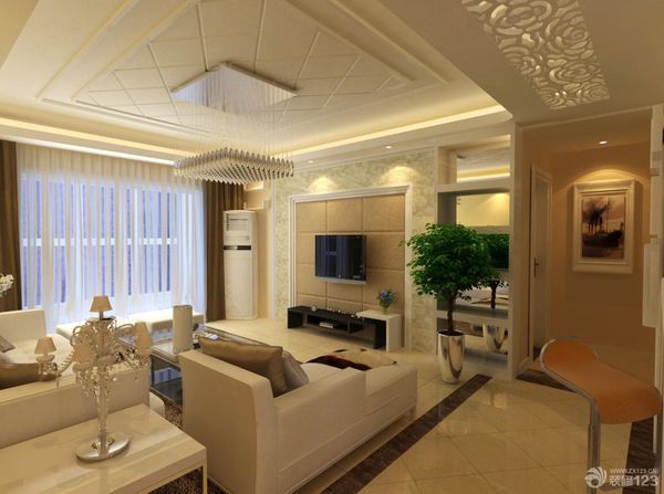 客厅4.44米长宽4.18米如何吊顶