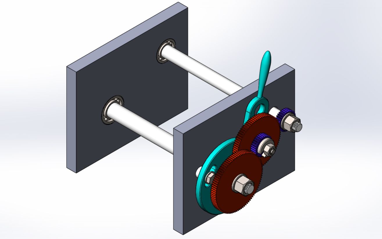 挂轮变速机构工作演示
