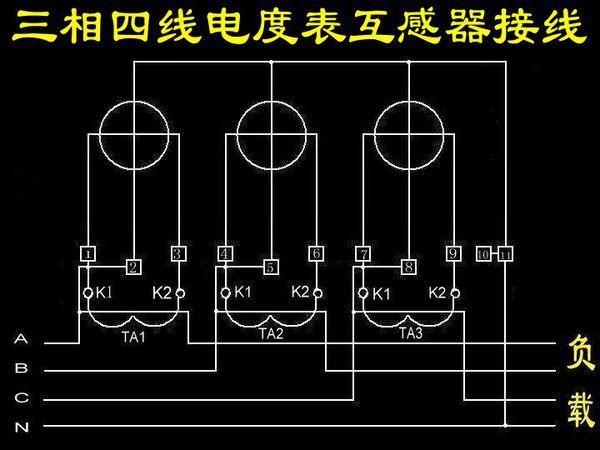 三相四线电度表三个电流互感器都是p2进,p1出,二次侧如何接线电表才不