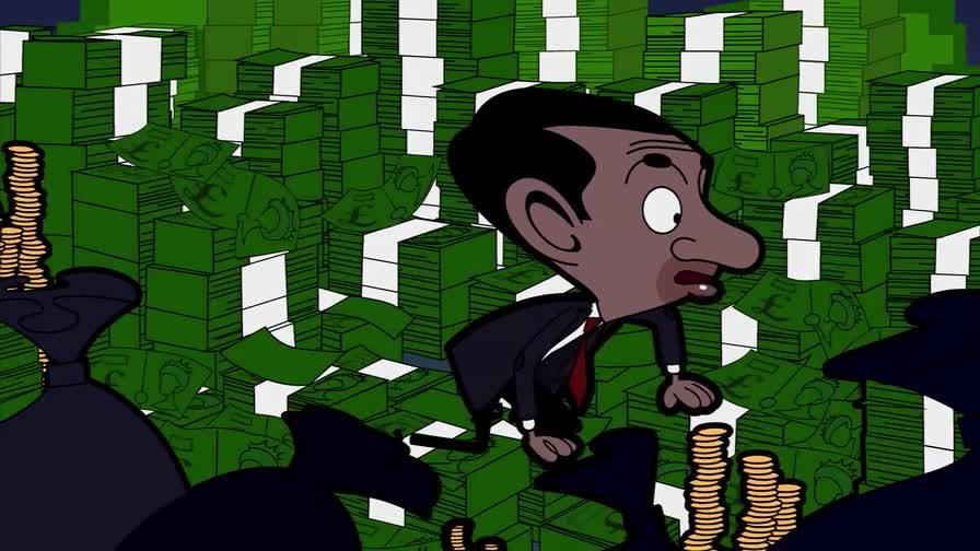 憨豆先生进金库找卡了~ 憨豆先生动画版 第2季