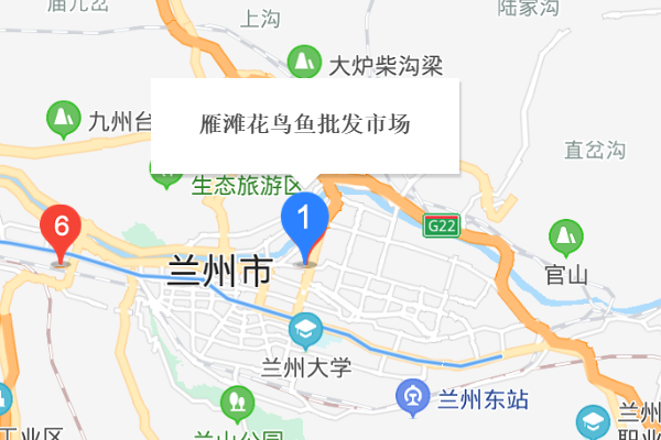 兰州的花鸟市场分布?要详细的