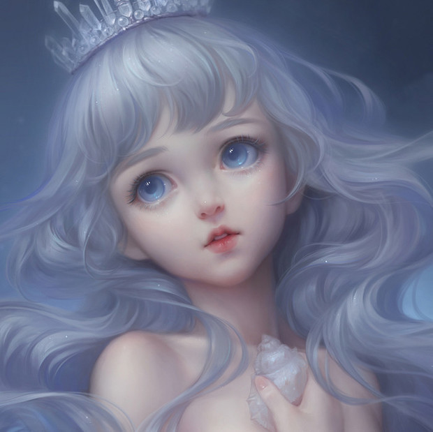 还有其他照片吗 好看的美人鱼 白发或蓝发的 然后蓝色眼睛的那种