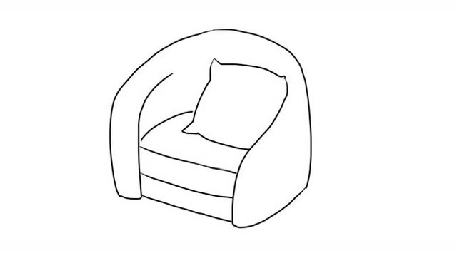 简单的沙发 b