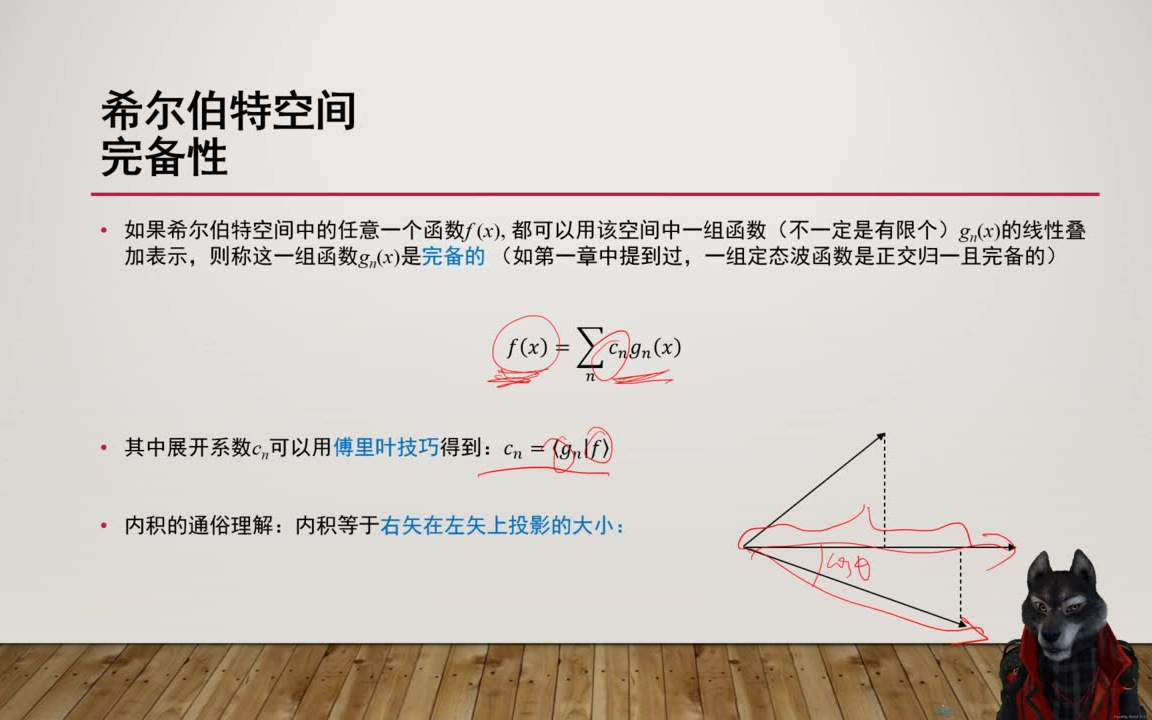 [图]【兰兰的不自量力】量子力学考研教学视频10: 内积空间、力学量算符与本征方程